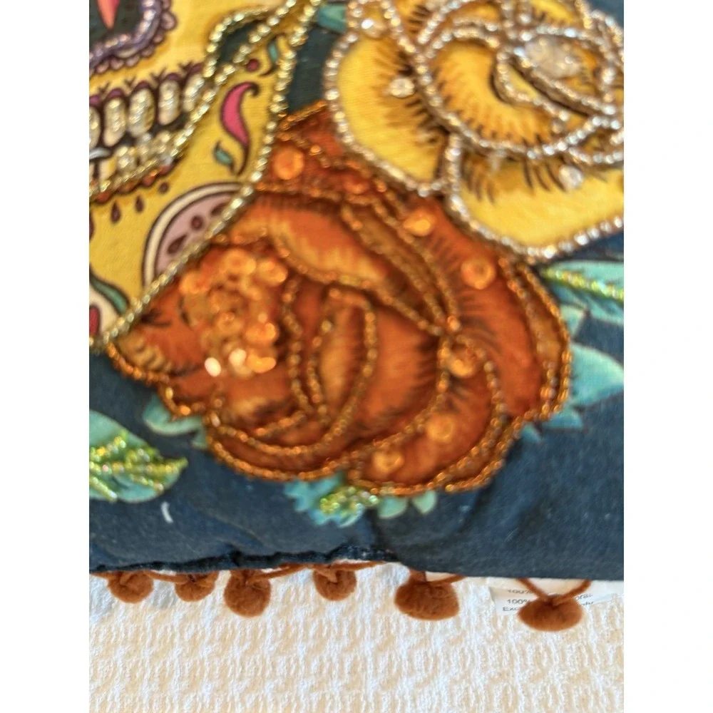 Mortar & Bone Halloween Sugar Skulls Day of the Dead Beaded 12